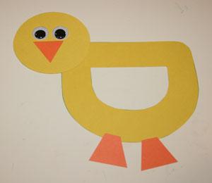 Letter D Duck Craft
