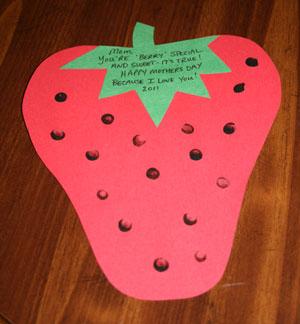 Mother's Day Strawberry Card