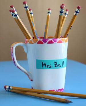 Pencil Mug for Teacher Craft