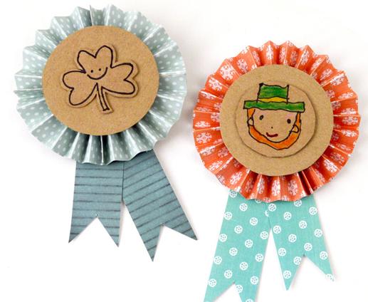 St. Patrick's Day Badges Craft