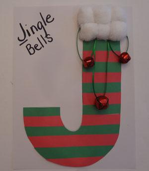 Letter J Jingle Bells Craft
