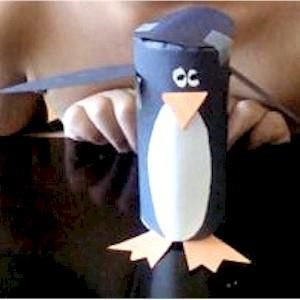 Cardboard Tube Penguin Craft