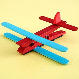 Clothespin Airplane Craft