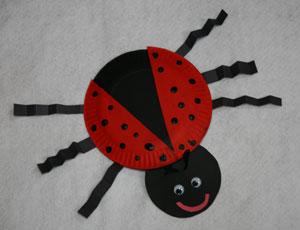 Paper Plate Ladybug Craft