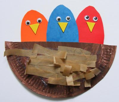 Birds Nest Collage Craft
