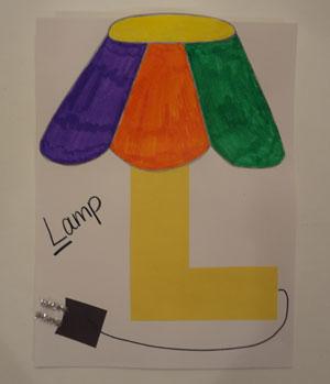 Letter L Lamp Craft