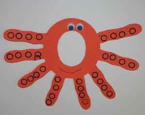 Letter O Octopus Craft