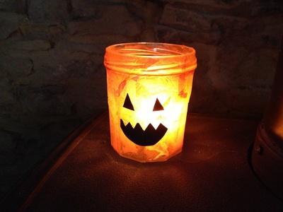 Pumpkin Jar Lantern Craft