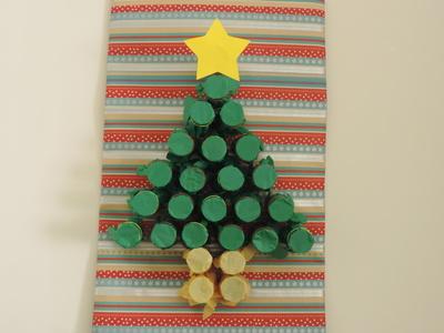 Cardboard Christmas Tree Craft