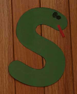 Letter S Snake Craft