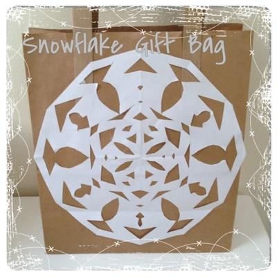 Snowflake Gift Bag Craft