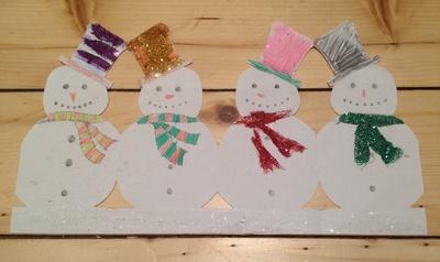 Snowman Paper Chain Craft