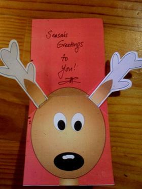 Reindeer Antler Card Craft