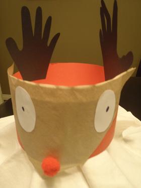 Handprint Reindeer Headband Craft