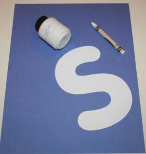 Letter S Snow Craft
