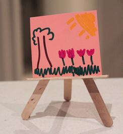 Popsicle Stick Easel Craft