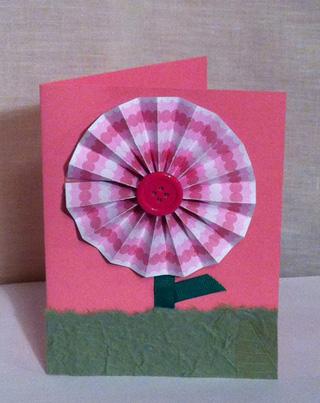 Paper Pinwheel Flower Craft
